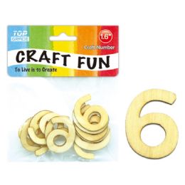 120 Wholesale Wooden Craft Number 6