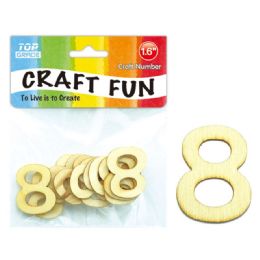 120 Wholesale Wooden Craft Number 8