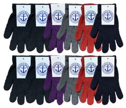 48 Wholesale Yacht & Smith Women's Warm And Stretchy Winter Magic Gloves Bulk Pack
