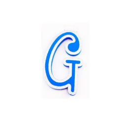 96 Wholesale Blue And Silver Trim Letter G