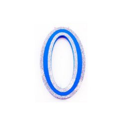 96 Wholesale Blue And Silver Trim Letter O