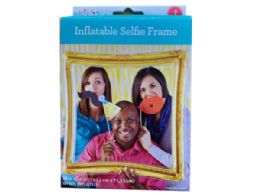 96 Pieces Gold Inflatable Selfie Frame - Inflatables