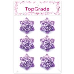 96 Wholesale Decoration Foam Flower In Purple