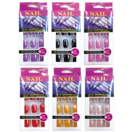 96 Pieces Nail Assorted Color - Manicure and Pedicure Items