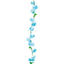 48 Wholesale 6 Foot Flower Vine Light Blue