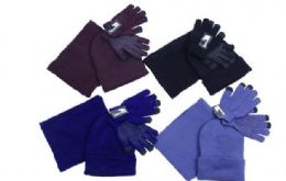48 Sets Hat Scarf And Gloves Or Mitten Cold Weather Set - Winter Sets Scarves , Hats & Gloves