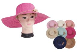 36 Pieces Women Summer Wide Brim Panama Fedora Foldable Packable Straw Beach Hat - Sun Hats