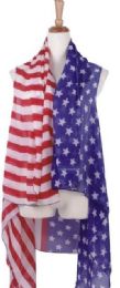60 Wholesale American Flag Patriotic Shawl Wrap Cardigan July 4 Usa Stars Stripes Open Kimono Cardigan, Long Vest Scarf