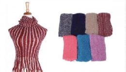 48 of Women's Sleeveless Striped Turtle Neck Sweater Tuni