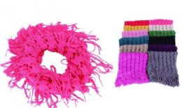 60 Pieces Women's Fringe Winter Infinity Scarf - Womens Fashion Scarves