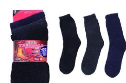 120 Units of Mens Winter Thermal Socks 3 Pairs - Big And Tall Mens Tube Socks