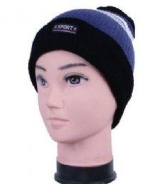 36 Pieces Men's Winter Sport Hat With Fur Lined - Winter Beanie Hats