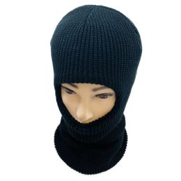 48 Pieces Ski Face Cover One Hole Black Only - Unisex Ski Masks