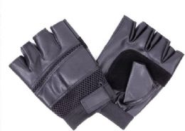 72 Pairs Mens Leather Half Finger Glove - Leather Gloves