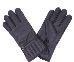 72 Units of Men's Leather Glove Black Only - Leather Gloves