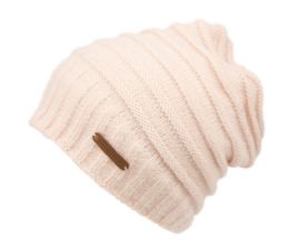24 Pieces Rolled Stripe Design Slouchy Beanie With Sherpa Lining - Fashion Winter Hats