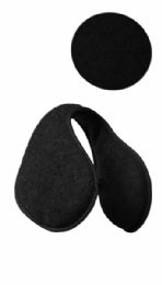 60 Wholesale Winter Warm Fleece Flexible Earmuff In Black