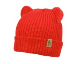 24 Pieces Kids Cable Knit Beanie With Sherpa Lining - Junior / Kids Winter Hats