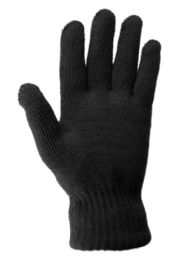 24 Pieces Mens Thermal Knit Winter Glove In Black - Winter Gloves