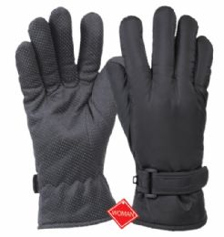 12 Wholesale Ladies Waterproof Glove W/thermal Fleece Lining