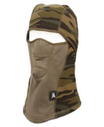 12 Pieces Winter Face Cover Sports Mask With Front Mesh And Warm Fur Lining In Camo Green - Unisex Ski Masks
