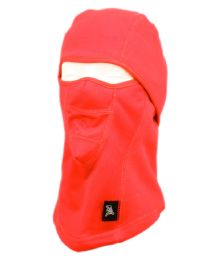 12 Bulk Winter Face Cover Sports Mask With Front Mesh And Warm Fur Lining In Red