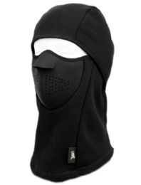 12 of Winter Face Cover Sports Mask With Front Foam And Warm Fur Lining In Black