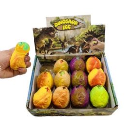 72 Wholesale Dinosaur Egg Squish Toy