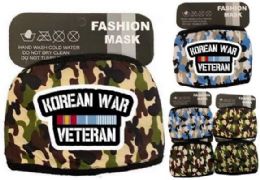 24 Wholesale Korean War Veteran Face Mask Camo