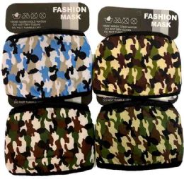 36 Wholesale Cloth Face Cover Assorted Camo Colors