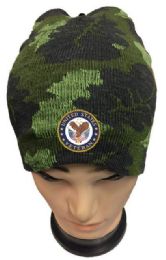 36 Pieces United State Veteran Camo Winter Beanie - Winter Beanie Hats