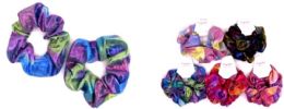 72 Wholesale Rainbow Color Scrunchies