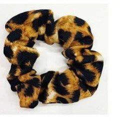 72 Wholesale Assorted Leopard Pattern Scrunchies