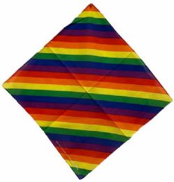 72 Bulk Rainbow Bandana