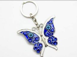 96 Pieces Evil Eye Butterfly Keychain - Key Chains