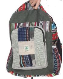 5 Pieces Hemp Handmade Backpacks - Backpacks 15" or Less