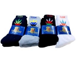 144 Pairs Man Size Sock Marijuana Kush - Mens Ankle Sock
