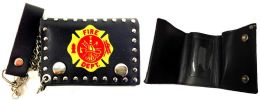 12 of Tri Fold Leather Wallet Fire Department