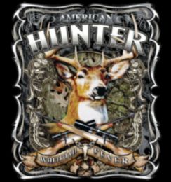 24 Pieces Heat Shirt Transfer White Tail Deer American Hunter hd - Mens T-Shirts