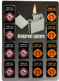 24 Wholesale Fire Department Refillable Lighter