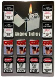 24 Wholesale Life After Death Warning Dial 911 Refillable Lighter
