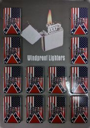 24 Wholesale Windproof Lighter Don't Tread On Me Combo Flag