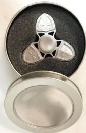 36 Wholesale Silver Cross Metal Alloy Zinc Fidget Spinner