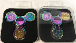 36 Wholesale Rainbow Stars Alloy Metal Fidget Spinners