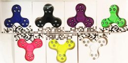 72 Wholesale Solid Color 3 Ball Plastic Fidget Spinner