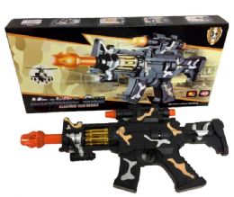96 Wholesale Camo Light Up Toy Gun