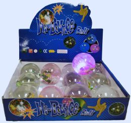 72 Wholesale High Bounce Water Ball Lizard Lights Display Box