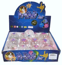 72 Wholesale High Bounce Water Ball With Lights Display Box