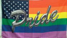 24 Wholesale Rainbow American Flag With Pride