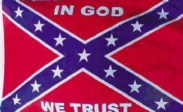 24 Wholesale Confederate Flag With In God We Trust